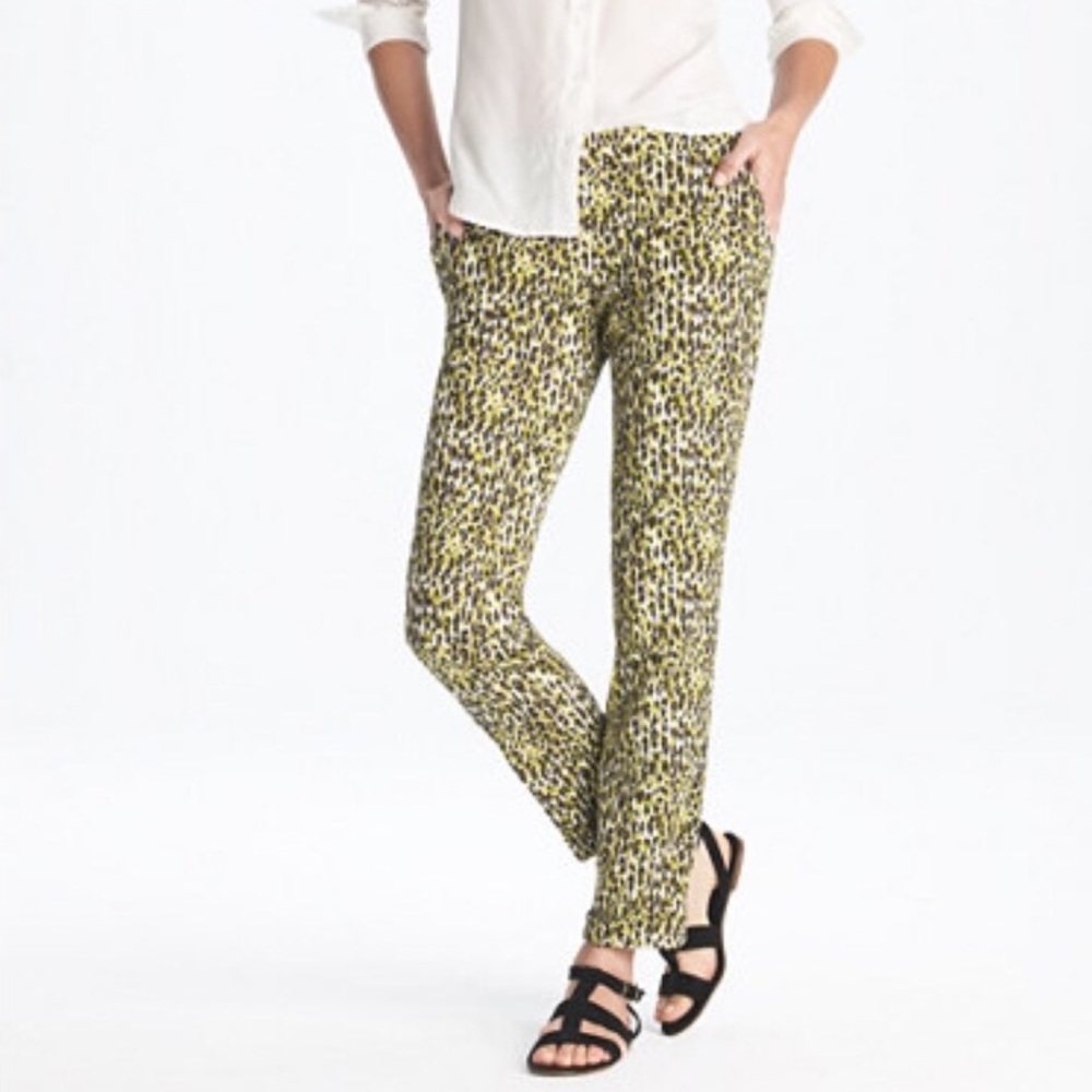 ✨SALE✨J.CREW Cafe Capri in Abstract Leopard